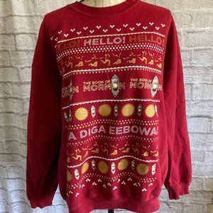 The Book Of Mormon "hasa diga eebowai" Sweatshirt Size L